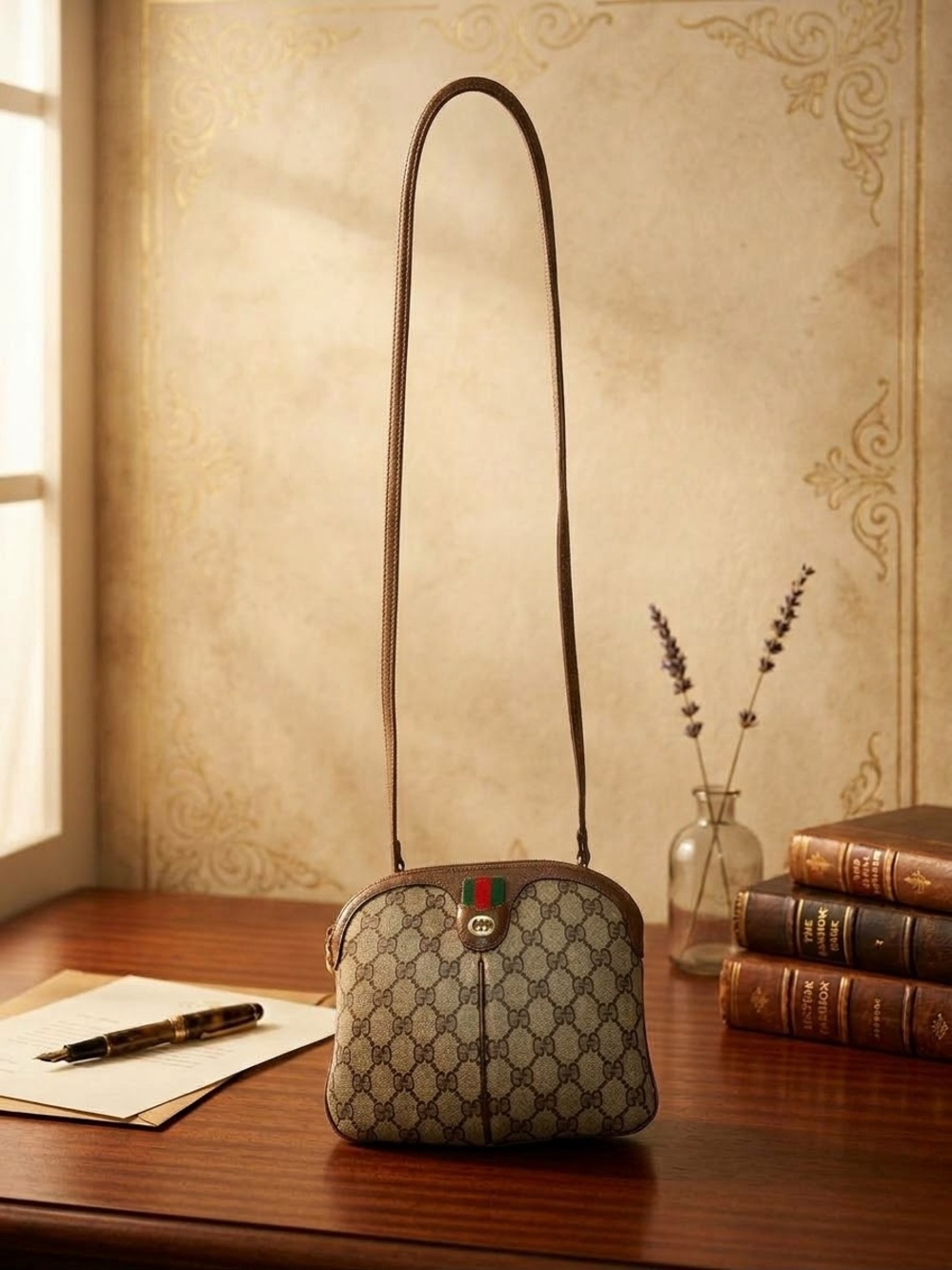 Gucci GG Supreme Sherry Line shoulder bag
